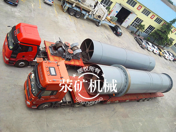 直径2.8米x60米回转窑发货 日处理500吨回转窑设备